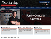 Tablet Screenshot of petesautobody.us